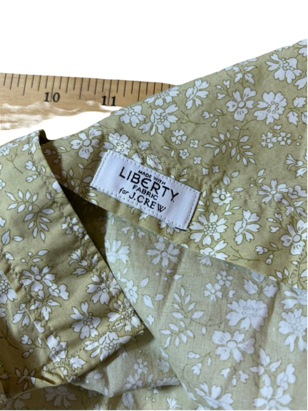 J.Crew Liberty Floral Button Up Shirt Cottagecore Cotton Blouse 8 Slim - Picture 4 of 7